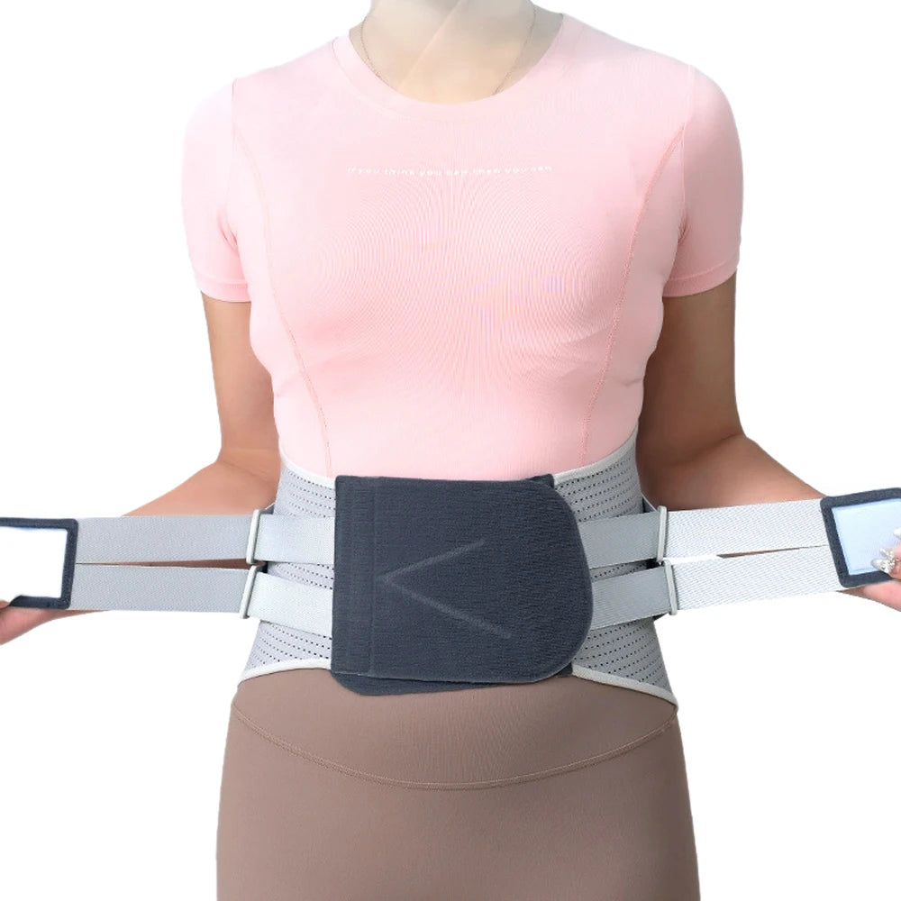 Orthopedic back belt with 8 reinforcing inserts