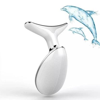 Neck and face skin massager