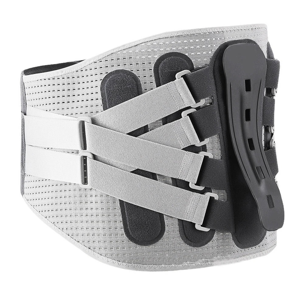 Orthopedic back belt with 8 reinforcing inserts