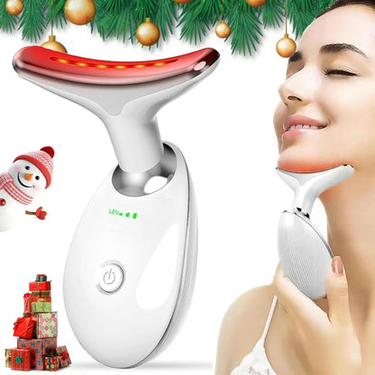 Neck and face skin massager