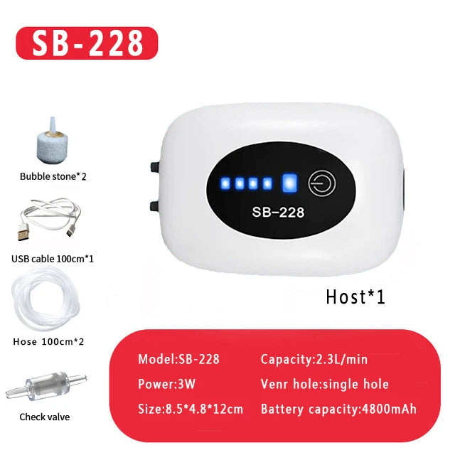 Aquarium Oxygen Air Pump Compressor