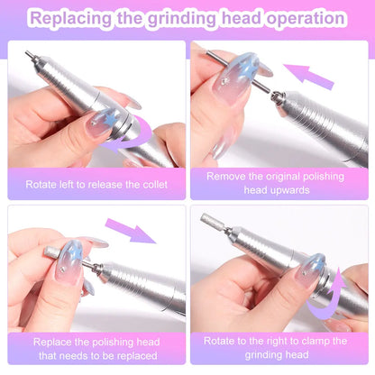 Rechargeable Electric Nail Drill Machine
