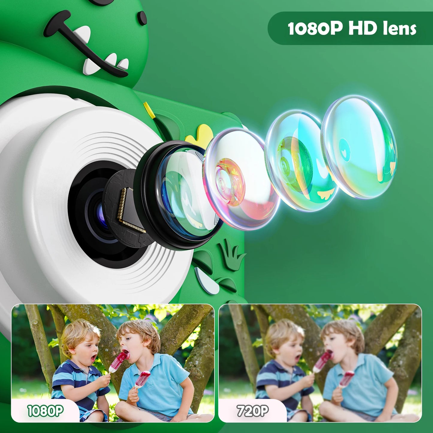 Dinosaur Kids Digital Camera with 32GB