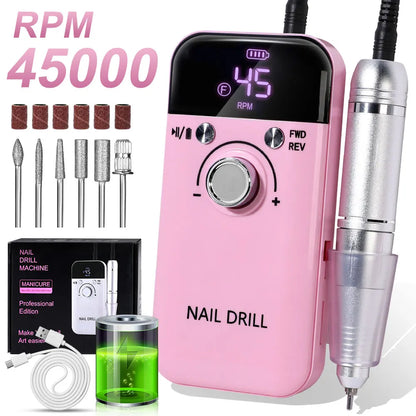 Rechargeable Electric Nail Drill Machine