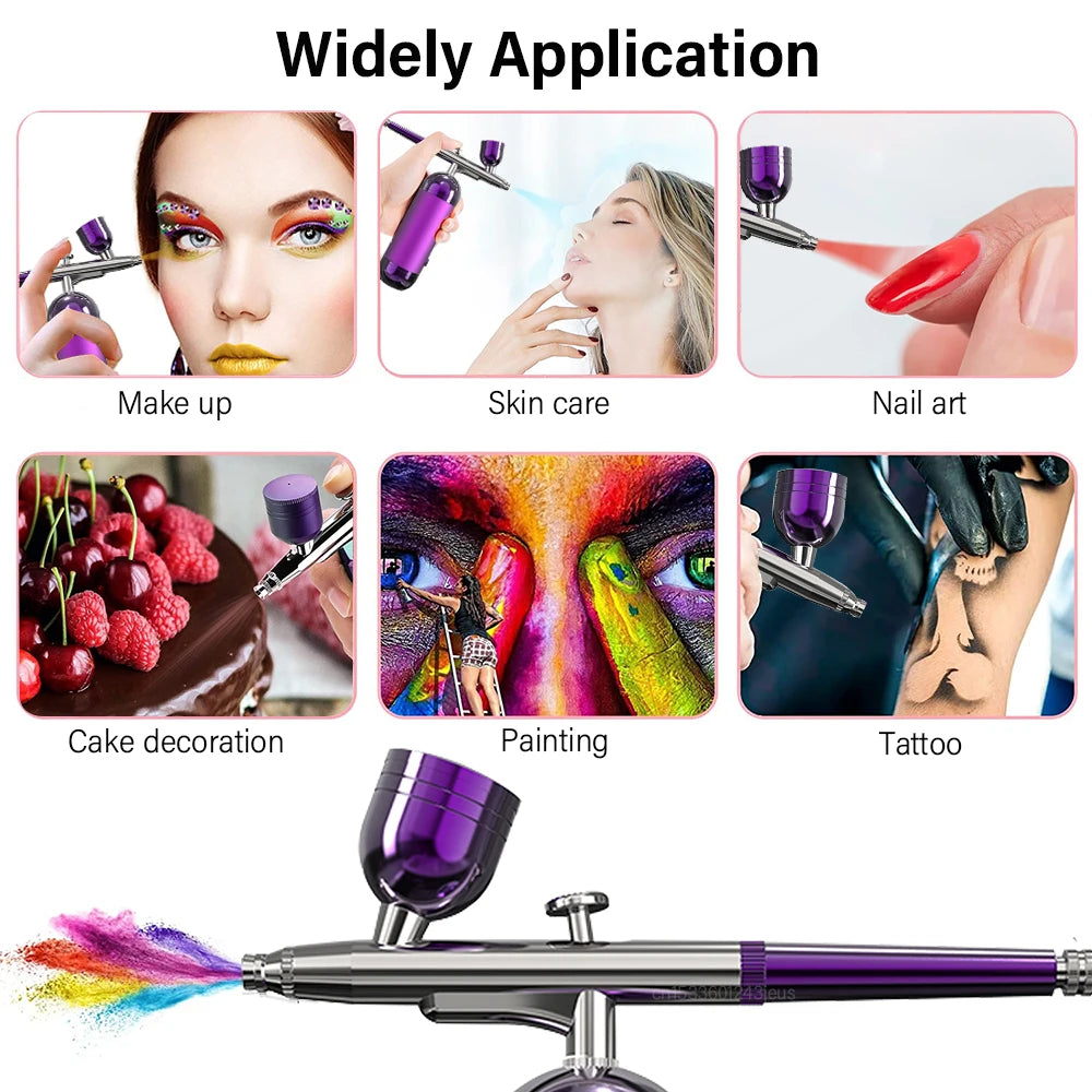 Airbrush Nail with Portable Compressor Kit