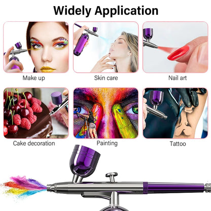 Airbrush Nail with Portable Compressor Kit