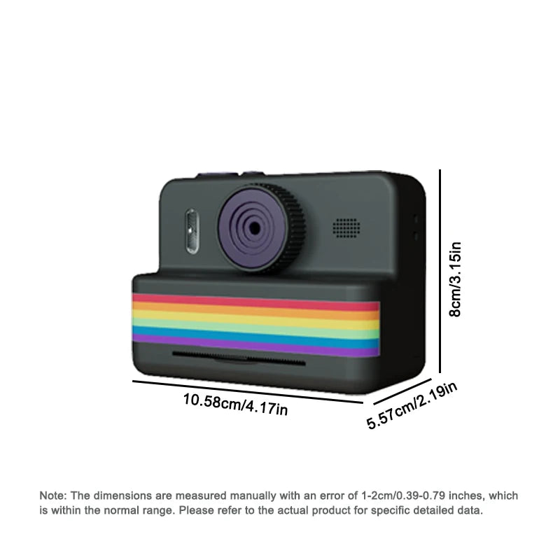 Children's digital camera with instant print function