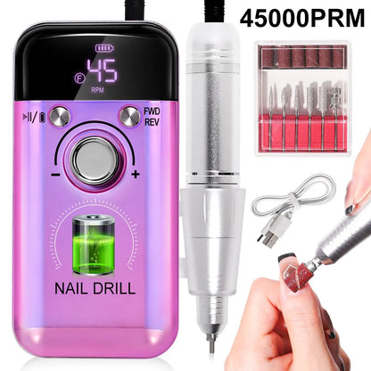 Rechargeable Electric Nail Drill Machine