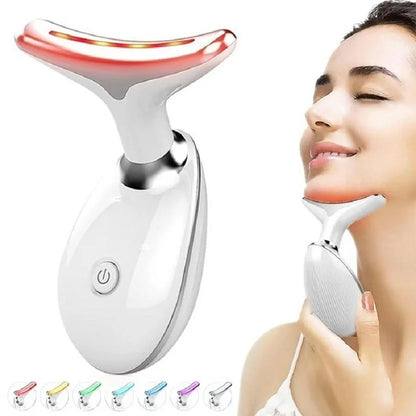 Neck and face skin massager