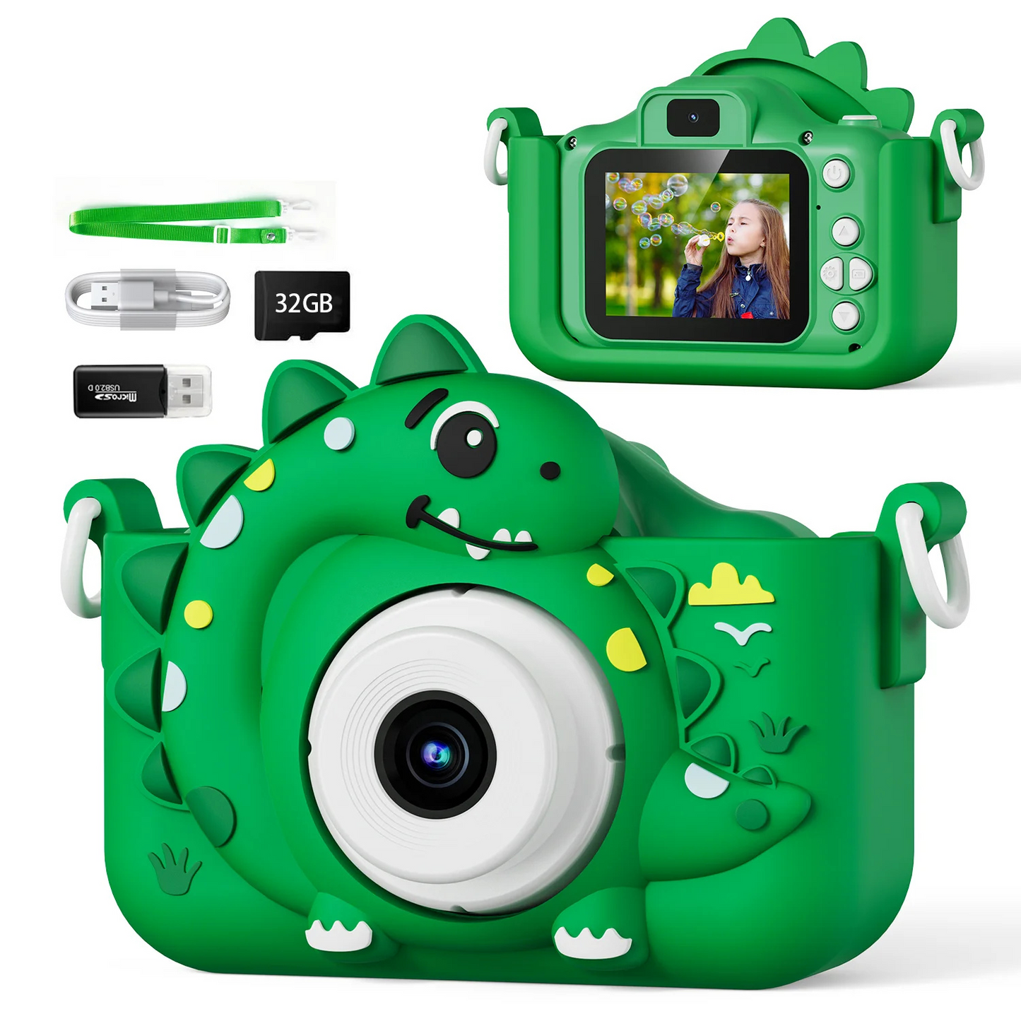 Dinosaur Kids Digital Camera with 32GB
